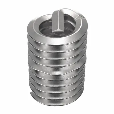 HELI-COIL #8-32 Screw-Locking Tanged Helical Insert, Plain, 18-8, 1,000 PK - Screw-Locking Tanged Helical Inserts