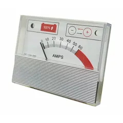 This ammeter is a replacement power tool part used to measure electrical current in compatible equipment. It helps monitor motor load and diagnose performance issues in industrial power tools. Fits Westward brand model 1JYU2.