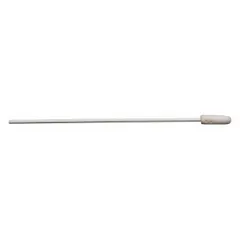 Cleanroom swab with a rectangular, flexible foam tip and polypropylene handle. Features high absorbency for cleaning applications. Overall length 5 7/8 in, tip length 1/2 in, tip width 3/16 in, handle length 5 3/8 in. Supplied in packs of 1,000.