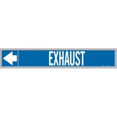BRADY Exhaust Adhesive Pipe Markers on a Roll