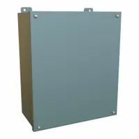 HAMMOND Electrical Enclosure: Steel, 14 in x 12 in x 6 in, NEMA 12/13, w/Panel, Solid Cover (MPN 1414SCM6)