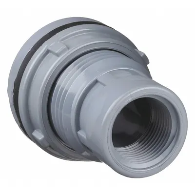SPEARS CPVC Through-Wall Fitting, 1 in Female NPT, Neoprene Gasket - CPVC Through-Wall Fittings