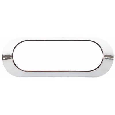 MAXXIMA Bezel: Bezel, Silver, Plastic, 4 5/8 in Lg, 1 11/16 in Ht, 29/32 in Wd - Vehicle Light Mounts & Brackets