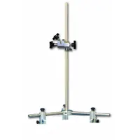 This spider support stand provides a stable mounting platform for drum insertion mixers. With a 26-inch overall length, it elevates the mixer for secure operation in industrial mixing applications