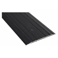This 4 ft long aluminum saddle threshold provides a transition between flooring surfaces at door openings. The fluted surface offers traction. It is used to seal the gap under a door, helping to block drafts, dust, and moisture in commercial or industrial buildings