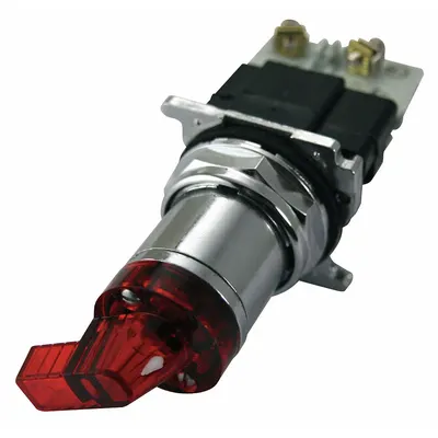 EATON Selector Switch: 30 mm Panel Mounting Size, 2 Positions, Extended Lever - Illuminated Selector Switches