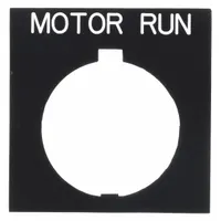 Legend Plate: 30 mm Panel Mounting Size, Rectangular, 3 1/4 in Overall Ht x 2 1/8 in Overall Wd (MPN HT8SP81)