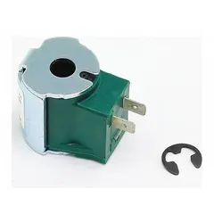 This 24 V pilot assembly coil is used in gas-fired heating systems to control the pilot flame by opening and closing the gas valve in response to thermostat signals. It is a direct replacement for many BASO pilot assemblies in commercial and industrial burner applications.