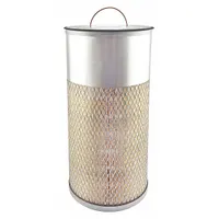Round/oval engine air filter with axial seal. Outside diameter 6 5/8 in. Designed for use in farm equipment engines to remove airborne contaminants from intake air