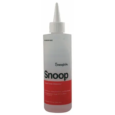 SWAGELOK MS-SNOOP-8OZ Leak Detection Fluid, 8 oz, 27°F to 200°F - Leak Detection Fluids