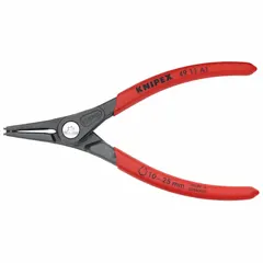 External retaining-ring pliers for installing and removing circlips on shafts with diameters from 10 mm to 25 mm. Features a 0.051 in tip diameter and 5 1/2 in overall length. Suitable for maintenance and assembly tasks in mechanical and industrial settings.