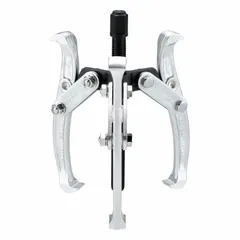 Reversible jaw puller with a jaw spread of 0 to 8-1/2 in and a jaw reach of 6 in. Jaw thickness is 0.5 in. Features a convertible 2- and 3-jaw configuration with M18 x 2.5 thread. Used for removing gears, bearings, pulleys, and other press-fit components in industrial maintenance and repair.