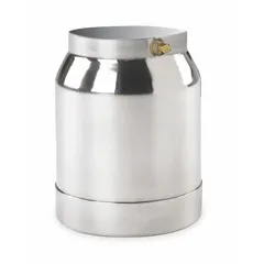 Siphon feed spray gun cup for Titan HVLP spray guns. Compatible with model number 277183. Supplies paint to the gun via suction for coating applications.