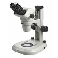 ACCU-SCOPE Microscope: Stereo, Binocular, 0.67X to 4.5X, 22 mm Optical Field of View, LED, Eyeguards (MPN 3075-LED)