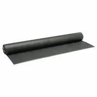 This polypropylene landscape fabric roll measures 50 ft in length and 3 ft in width with a 3 oz thickness. It serves as a ground cover for weed control and soil stabilization in gardens, pathways, and landscaping beds. The material allows water and air to pass through while suppressing weed growth