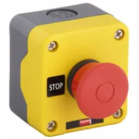 DAYTON Control Station: Mushroom Head Push Button, 0 Pilot Lights, 1NC, No Legend (MPN 32W277)