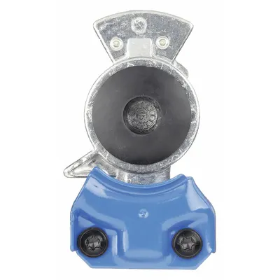 VELVAC 035045-1 Aluminum 90° Service Gladhand, 1/2"-14 Thread, 10 Pack - Service Gladhands (Blue)