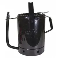Measuring Container: 8 qt Fluid Capacity, 8 in Overall Dia, 10 in Overall Ht, Black, 14 in Spout Lg (MPN 94498)