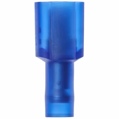 3M Wire Disconnect: Male Tab, Blue, Nylon, Partial Coverage - Partially Insulated Quick Disconnects
