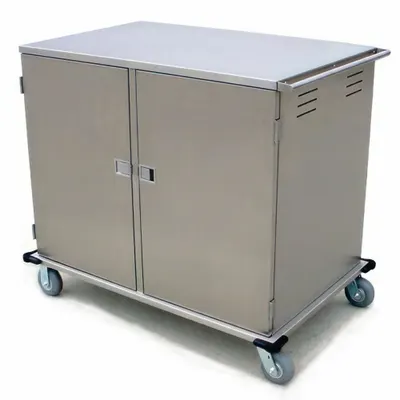 LAKESIDE 5624 Non-Pass-Through Stainless Steel Meal Delivery Cart - Stainless Steel Meal Delivery Carts