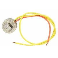 The GE WR50X10025 is a defrost thermostat designed for use in refrigerators and freezers. It regulates the defrost cycle to prevent ice buildup on the evaporator coil. This component is a direct replacement part for compatible GE appliances
