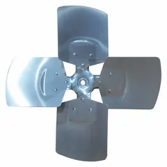 Replacement propeller designed for moving air across condensers, evaporators, and heat exchangers in HVAC and refrigeration systems. Suitable for use in commercial refrigeration units, air-cooled condensers, and industrial ventilation equipment.