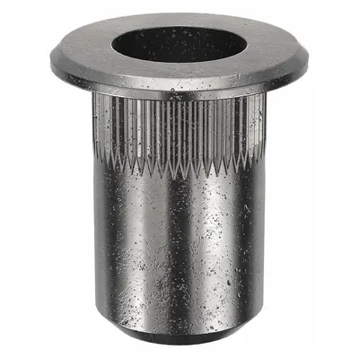AVK Rivet Nut: M4-0.70 Thread Size, 11.4 mm Overall Lg, 6.7 mm Insert Dia, Round - Twist-Resistant Rivet Nuts