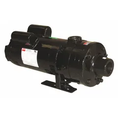 This horizontal booster pump is designed for maintaining consistent water pressure in industrial systems. It operates on single-phase 230V AC power, delivering a best efficiency flow of 10 gpm and a shut-off pressure of 65 psi. Suitable for boosting pressure in clean water applications such as irrigation, wash-down stations, and process water systems.