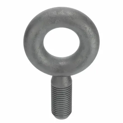 KEN FORGING Machinery Eye Bolt: Without Shoulder, Steel, Galvanized, 2 1/2"-4 Thread Size - Machinery Eye Bolts without Shoulder