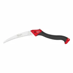 Steel blade pruning shears with plastic handle and cushioned grip. Cutting capacity of 6 inches. Suitable for cutting branches and stems in landscaping and gardening tasks.