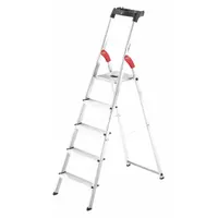 HAILO Platform Stepladder: 6 ft Ladder Size, Aluminum, 330 lb Load Capacity, 16 lb Wt (MPN 8160-507)