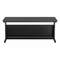 VERSADESK Standing Desk: Black, Wood, 72 in Overall Wd, 30 in Overall Dp, 36 in Max Desktop Ht (MPN CTL7230-BB)