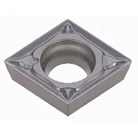 This diamond indexable turning insert is designed for precision turning operations on lathes. It is suited for finishing and semi-finishing cuts, delivering consistent surface quality and dimensional accuracy in metalworking applications. Available in designations CPMT09T308-PS and CPMT09T308