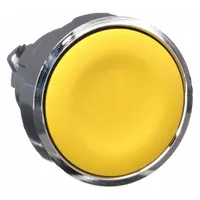SCHNEIDER Flush Push Button: 22 mm Mounting Size, Metallic, Momentary (MPN ZB4BA5)