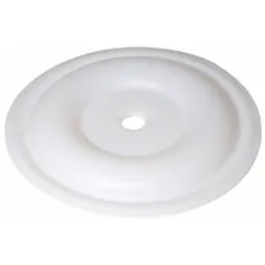 PTFE replacement diaphragm for 0.75-inch pump sizes. Suitable for use in industrial fluid-handling systems where separation of the pump chamber from the driving mechanism is required. Operates within a temperature range of 40°F to 212°F.
