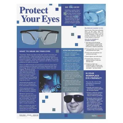 SAFETYPOSTER.COM Protect Your Eyes Poster - Protect Your Eyes Posters