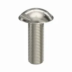 Hygienic truss-head panel screw with M10x1.50 thread, 30 mm length, and spanner drive. Made from 316 stainless steel with plain finish, 15 mm width across flats. Suitable for use in sanitary environments requiring corrosion resistance and easy cleaning.