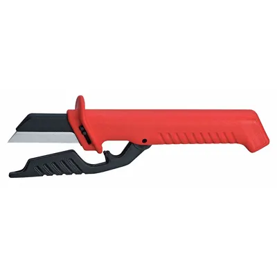 KNIPEX 98 56 Insulated Cable Stripping Knife, 7-1/2 in Overall, 2 in Blade - Wire-Stripping Knives