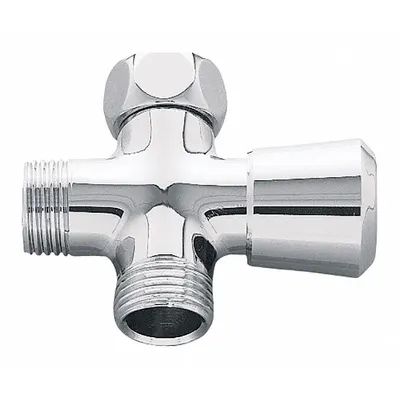 GROHE 2-Way Shower Diverter, Chrome, 1/2 in Connection - Bathtub & Shower Diverters