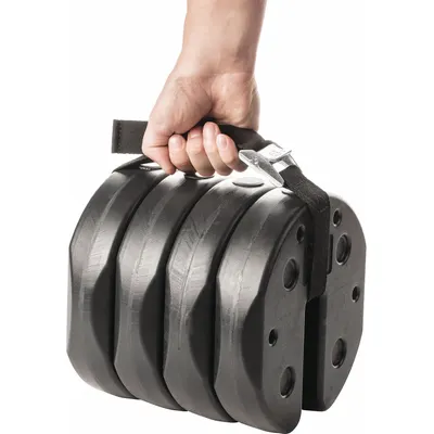 US WEIGHT Canopy Weight Set: Black, Polyethylene, 9 in Overall Lg - Weights for Canopy Tents & Temporary Shelters