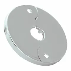 Split-Flange Escutcheon, ABS, Silver, 5/8 in Pipe Size