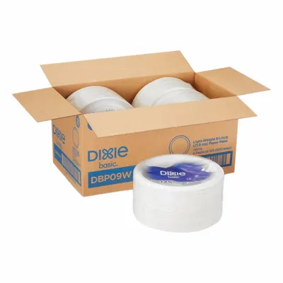 DIXIE Foam Platter, 8 1/2 in, Light-Weight, 500-Pack - Foam Plates