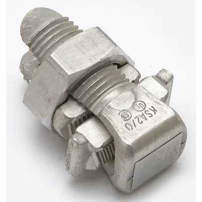 BURNDY Split-Bolt Connector: For Wire Size 2/0 AWG – 2 AWG, Aluminum Body Material - Split Bolts