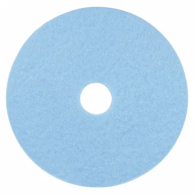 3M Burnishing Pad: Sky Blue, 17 in Dia, Polyester, 3,000 RPM Max Speed - Burnishing Pads