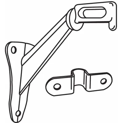OEM APPROVED VENDOR Handrail Bracket 900-9669CH - No Web Parent