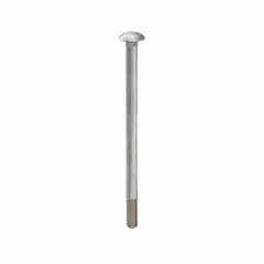 This 18-8 stainless steel carriage bolt features a square neck that prevents rotation during tightening, making it suitable for fastening metal to wood or metal to metal in industrial assemblies. Thread size is 1/4"-20, length is 4-1/2 inches, plain finish. Supplied in a 50-pack.