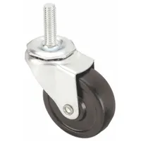 APPROVED VENDOR Stem Caster: 2 in Wheel Dia., 7/8 in Wheel Wd, Swivel, Swivel, 1/2 in Stem Dia