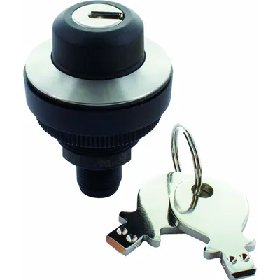 MURRELEKTRONIK Selector Switch: 2 Position, 30 mm Panel Mounting Size, 2NO - Panel-Mounted Key Switches with Contacts