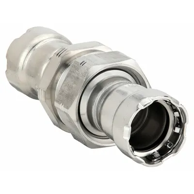 VIEGA MEGAPRESS Crimp Union Fitting: 3/4 in Pipe x 3/4 in Pipe Size - Potable Water Stainless Steel Press Fittings