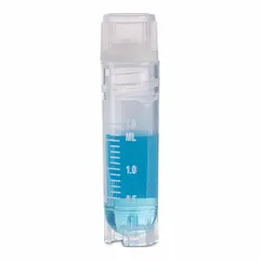 Cryogenic Vial, Polypropylene, 2 mL, Sterile, Colorless, Self-Standing, Internal Threads, with Closure (3034-2)